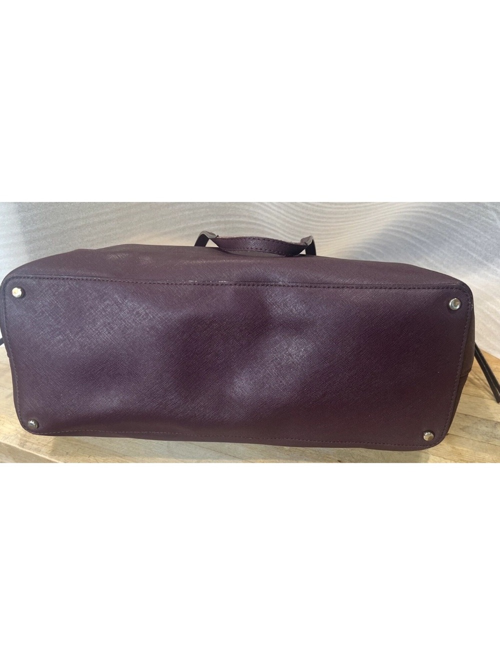 Kate Spade Extra Large Wine purple Ari Laurel Way Tote - Picture 5 of 8